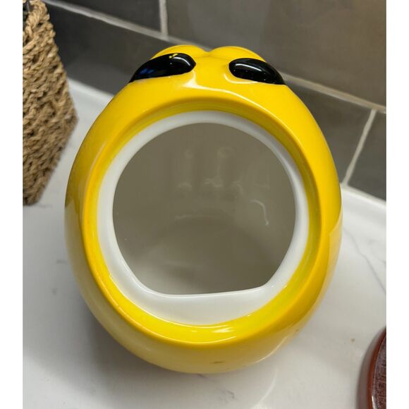 2003 Peanut M&M's Yellow Ceramic Cookie Jar with Lid by Galerie - Picture 7 of 7